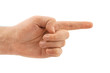 Pointing hand Pointing hand