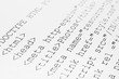 Photo: Printed internet html code Printed internet html code