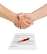 Handshake and contract