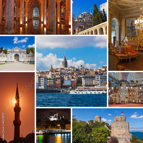 Foto: Collage of Istanbul Turkey images Collage of Istanbul Turkey images