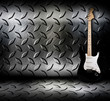 Electric guitar and the wall
