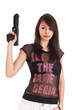woman with gun