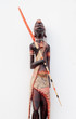 Wooden african figurine doll