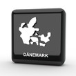 Button 3d Karte Dänemark schwarz