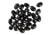 black beans on a white background