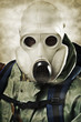 Photo: Man in gas mask Man in gas mask