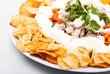Salad with chips