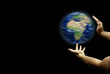 Spinning the world with your hands