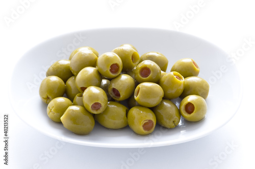 Photo: pimento stuffed green olives pimento stuffed green olives