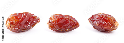 Photo: Date fruit isolated on white background. Date fruit isolated on white background.