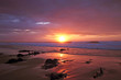 Sunset at Praia Vale Figuiras in Portugal Sunset at Praia Vale Figuiras in Portugal