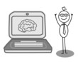 Businessman brain technology