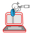Online Businessman Find the Opportunity