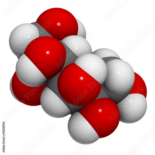 Illustration: Sorbitol molecule Sorbitol molecule