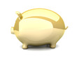 Goldenes Sparschwein
