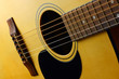 Closeup view of classic spanish guitar