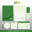 Corporate Identity. Natural Vector Business Template. Bio style.