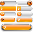 Phone high-detailed web button collection.