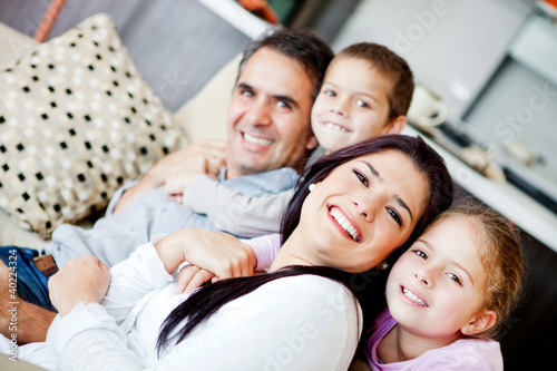 Photo: Family at home Family at home