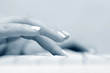 Female hands using computer