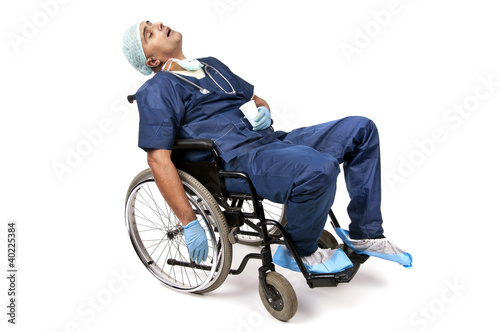 Photo: Tired doctor Tired doctor