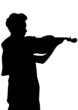 Woman and violin Woman and violin