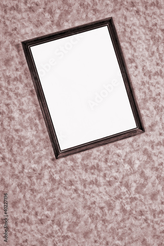 Photo: old dark frame/mirror on the wall old dark frame/mirror on the wall