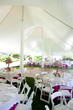 Inside a wedding tent
