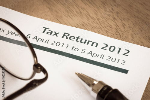 Photo: Tax return 2012 Tax return 2012