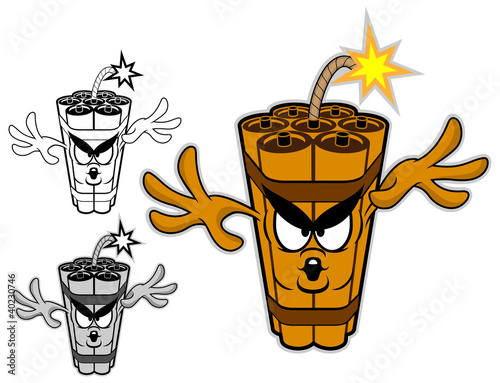 Vektor: TNT cartoon character TNT cartoon character