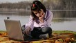 Video: a kid, a notebook and a lake a kid, a notebook and a lake