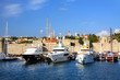 Greece, Rhodes.Ships in bay Greece, Rhodes.Ships in bay