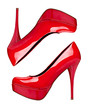 Photo: red high heel shoes red high heel shoes