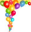 Balloons frame composition with space for your text Balloons frame composition with space for your text