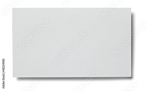 Photo: leaflet letter business card white blank paper template leaflet letter business card white blank paper template
