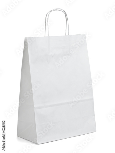 Photo: white paper bag white paper bag