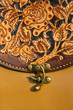 antique style  : leather shoulder  bag