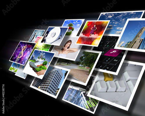 Photo: Screens with images flow Screens with images flow