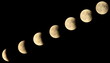Phases of a lunar eclipse