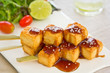Barbecue Tofu with salad