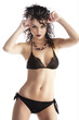 Photo: sensual and cute girl in swimsuit with both hands near the face sensual and cute girl in swimsuit with both hands near the face