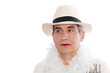 homme au chapeau déguisé homme au chapeau déguisé