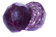 sliced red cabbage