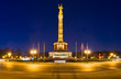 Siegessäule Goldelse bei Nacht Panorama
