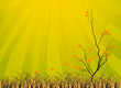 orange fall tree illustration