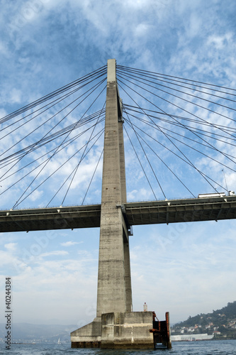 Photo: Rande Bridge over Vigo Ria, Pontevedra, Galicia, Spain Rande Bridge over Vigo Ria, Pontevedra, Galicia, Spain