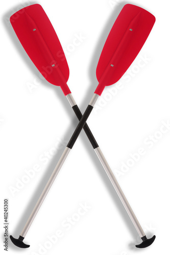 Illustration: pagaia, Kayak Paddle Isolated on white background pagaia, Kayak Paddle Isolated on white background