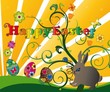 banner happy easter