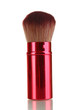 red brush for blusher isolated on white