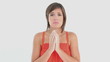 Woman sneezing